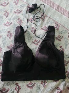 Women's Dupion Raw Silk Sleeveless V Neck Blouse