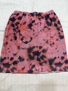 Tie-Dye Pastel Mesh mini skirt