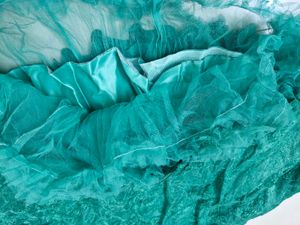 Green Dress with Floral Detail