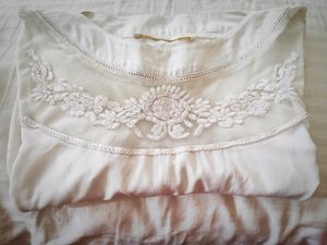 Embroidered net designer White top, Looks good wit