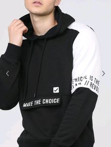 Highlander Men Black Printed Hoodie Sweatshirt