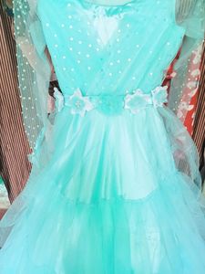 Wedding Princess Gown Four Player Net Fabric