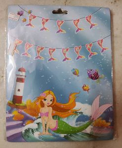 Partywala Mermaid Tail Sape Happy Birthday Glitter