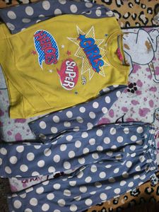 Girls' Fleece Sweatshirt cord set for 6-8 years