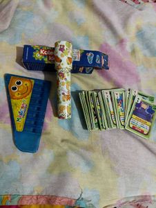 Combo Of Ben10 Cards, Harmonica, Kaleidoscope