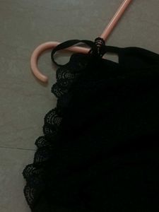 Black Camisole beautifully Laced Up And Down