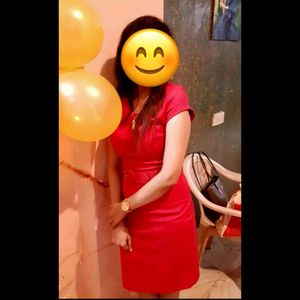 Love Affair Mango Red Party Dress