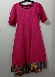 Pink Printed Dress