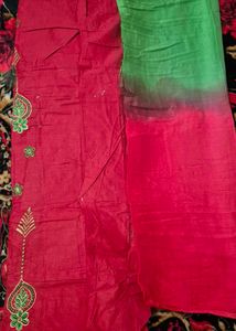 pack of 2 Embroidered Dress Material( with mild di