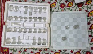 Beautiful Glass Chess Set