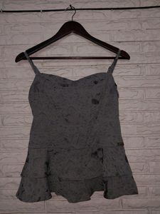 Grey Corset Type Top
