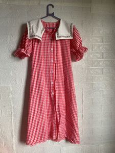 Red Gingham Sailor Dress
