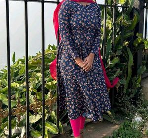 Floral Print Kurta
