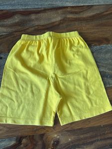 Boys Yellow &#39;Super Dad&#39; Shorts