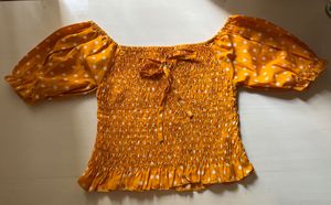 Yellow Polka Top 💛
