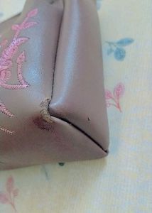 Floral Embroidered Satchel Bag