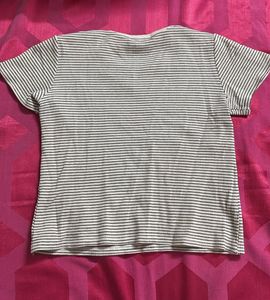 Striped Ribbed Tee