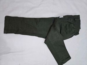Cream Green Suit Set