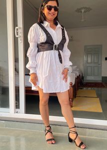 Stylish White Mini Dress