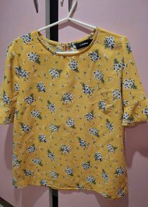 Bright Refreshing Floral Formal-Casual Top