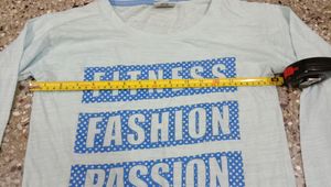 Sky Blue Colour Full Handed T-Shirt