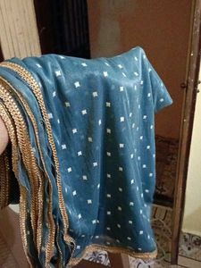 Grey Golden Border Dupatta