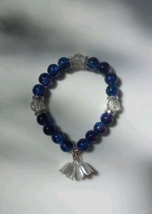 Dual Shade Purple And Dark Blue With Flower