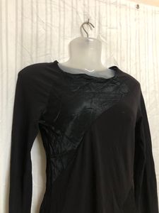 Sava Long Sleeve Black Top