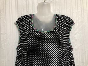 Black Printed Sleeveless Top