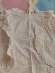 Ruffle Trim Top
