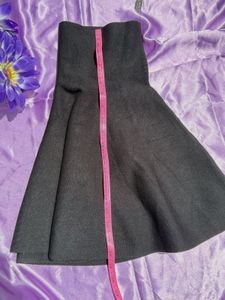 Black Flare Mini Skirt