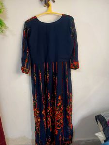 Georgette Embroidered Anarkali and Dupatta Set