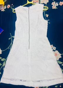 White Lace Mini Dress