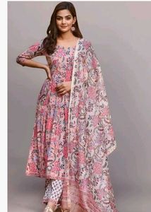 Floral Print Kurta Set