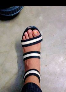 Striped Strap Sandals