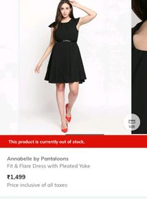 Flared Black Dress