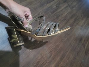 Elegant Gold Heels