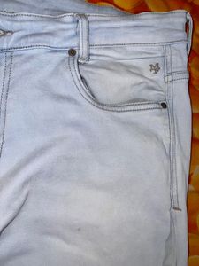 Mufti Brand Ocean Blue Jeans For Men Length 43 Inch