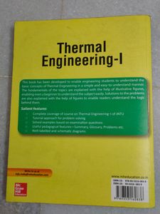 JNTU Thermal Engineering Volume 1 By Mahesh M Rathore Mc Graw Hill Education