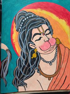 Hanuman Ji Abstract Art❤️