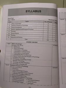 NCERT CBSE class 11 Psychology Book