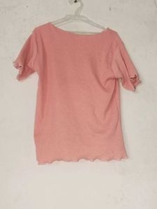 Pink Colour Crop Top For Girls . Its Very Cute 💓