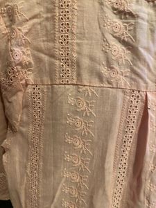 baby pink kurti