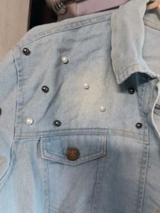 Trendy Light Blue Denim Jacket
