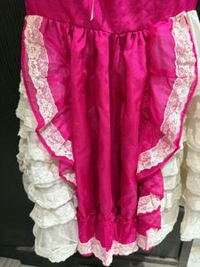 Beautiful Lace Trim Vintage Dress
