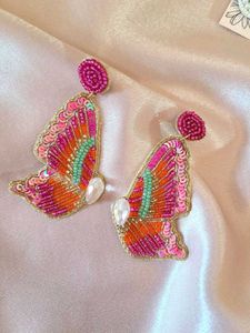 Handcrafted Butterfly Vibrant Earrings