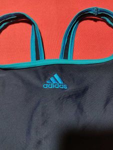 Adidas Women&#39;s Navy Blue One-Piece Swimsuit