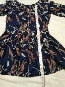 3/4 Sleeve Stylish Blue Top