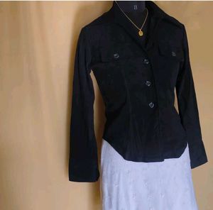 Black Suede Shirt
