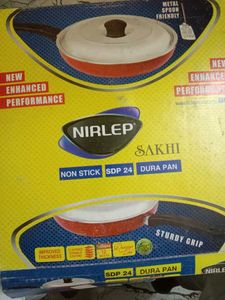 Nirlep Sakhi Non-Stick Dura Pan With Lid &amp; Spatula